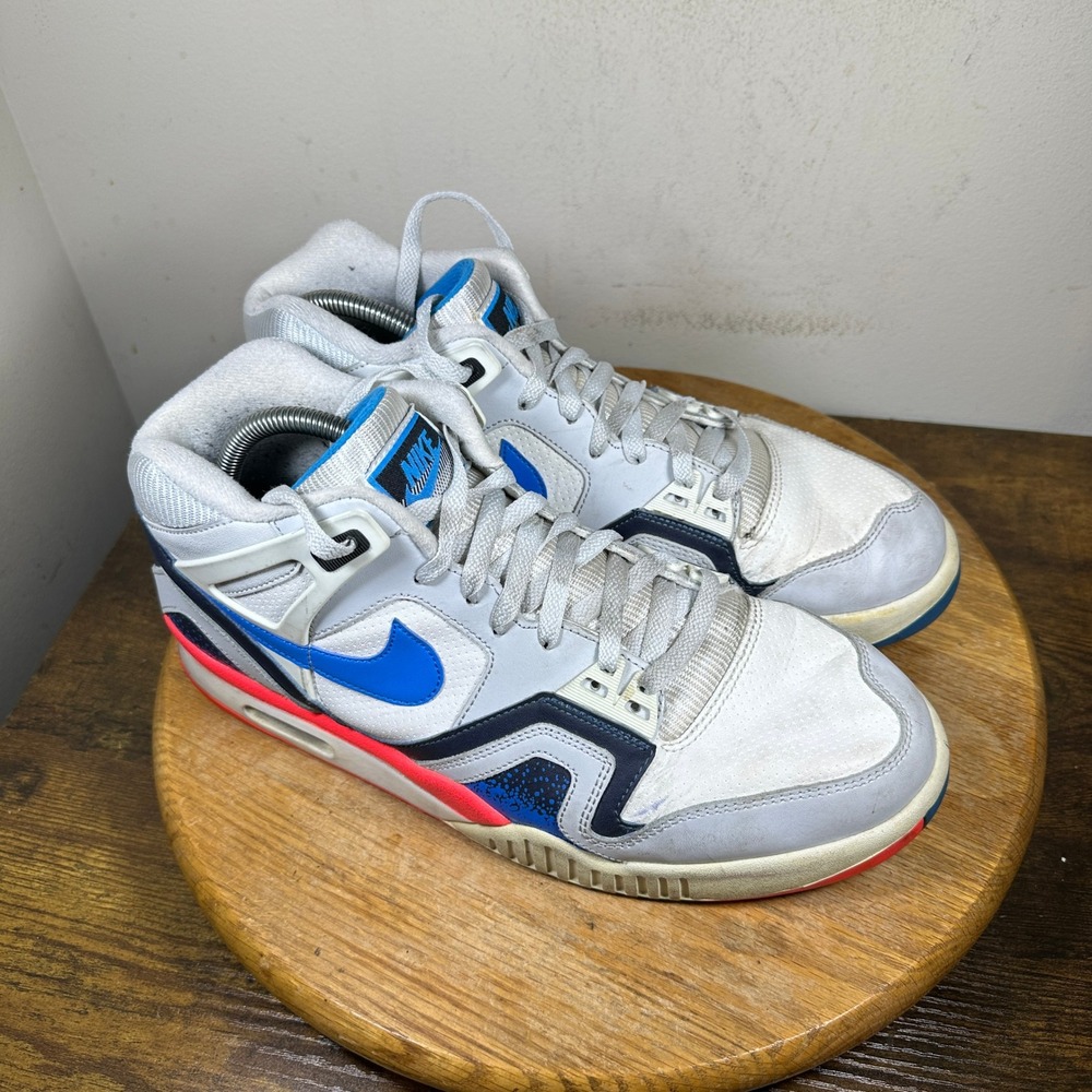 Nike Air Tech Challenge II White Royal Blue Infrared 318408-101 Mens Size 11